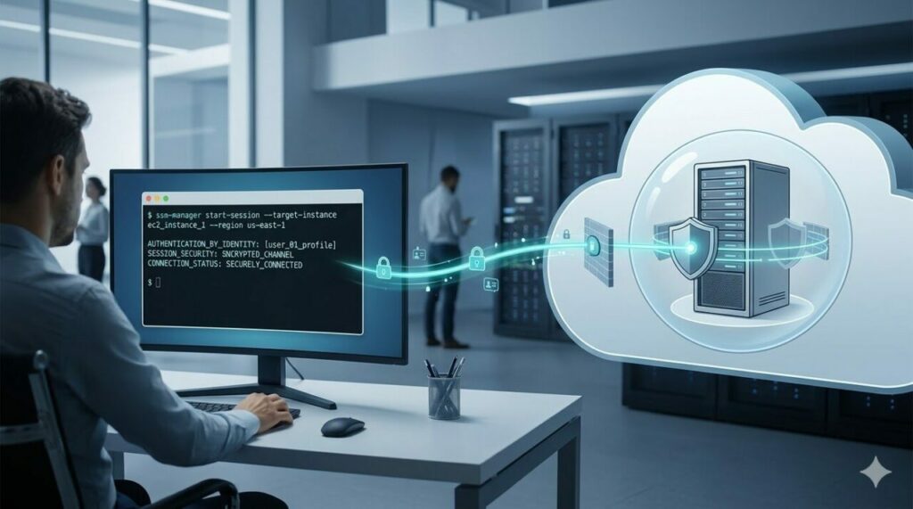 Comando AWS Session Manager via AWS CLI para acessar EC2