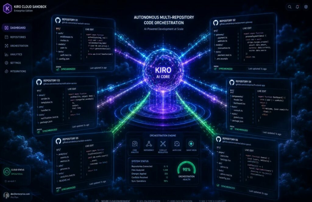 Kiro Web Preview Agentes Autonomos Multirepo